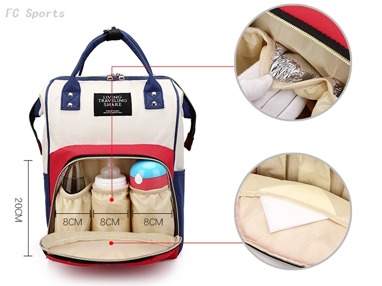 New wholesale waterproof stylish mom mummy mommy back pack Baby backpack diaper bags 