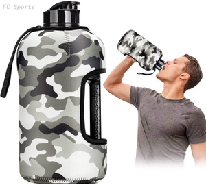 2.2L Large Capacity Plastic Portable Gym Sports Water Bottle Outdoor Fitness Soccer Running Sports Bottle Fitness Water Bottle