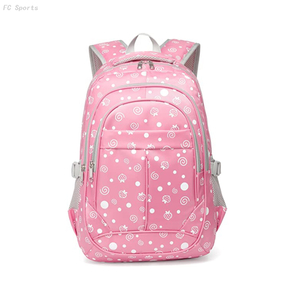 Hearts Print Kids Elementary School backpack Bookbag School Bags For Girls 