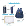 Multi-function travel Backpack for baby with Changing Pad and Portable Insulated Pocket 