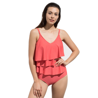 FC Sports Swimwear Tankini Two Piece Bathing Suits for Women V Neck Swimsuit Beach Summer Sexy Wear
