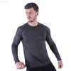 FC Sports Men Gym Yoga Train Wear Running Active Garments Long Shirts Round Neck Tops 