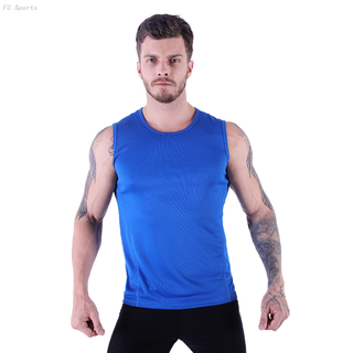 FC Sports Men Clothing Sleeveless Shirts Tank Tops Gym Yoga Train Wear