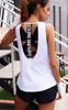 Sexy Beauty Back Smock Sports Vest Women Yoga Fitness Sports Running Breathable Quick-drying Vest Women