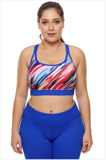 High Quality Running Bra Sports Wear Yoga Train Active Gym Wear For Women Big Size AOP