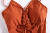FC Sports Swimwear Monokini Bodysuit Women Fashion Chest Tethers One-Piece Swimsuit Sexy Beachwear