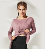 Double-faced long-sleeved yoga clothes wicking and quick-drying slim running fitness clothes