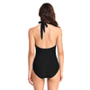 FC Sports Wear New Front Opening Bodysuit Women Open Back One Piece Backless Tether Bathing Suit Beach 