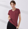 Sports short sleeve fitness yoga wear training shirt women Slim V-neck running quick-drying T-shirt
