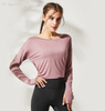 Double-faced long-sleeved yoga clothes wicking and quick-drying slim running fitness clothes