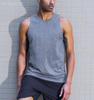 Men's sports tanks quick-drying outdoor running vest loose breathable sports training fitness vest