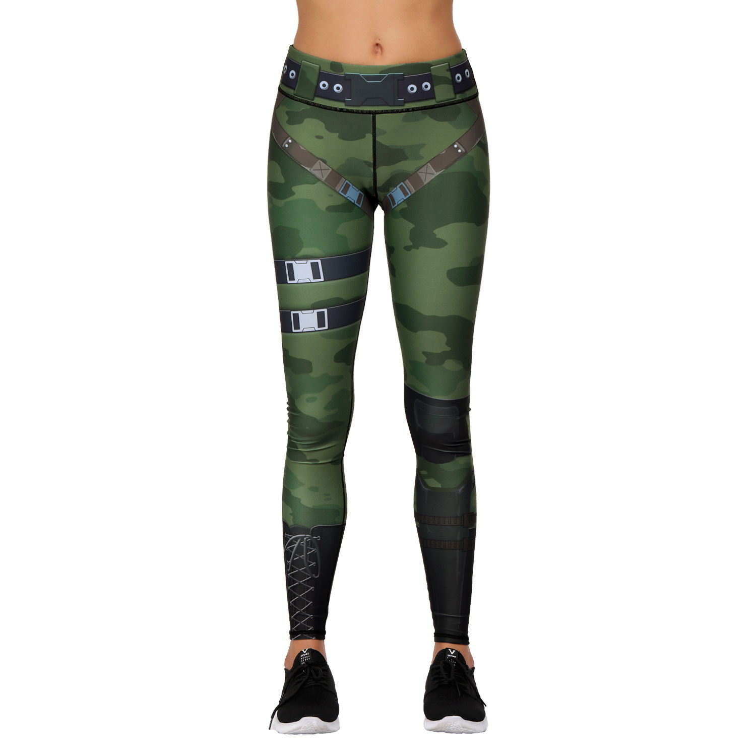 Printed Yoga Pants High Waist Fitness Plus Size Workout Leggings for Women Yoga Gym Atheletic Pants, Small Order, Stocklots,CAMO AOP